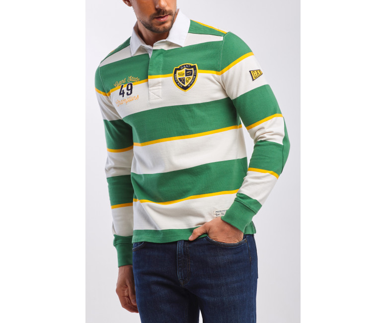 Поло GANT Varsity Heavy Rugger 2025028 Leaf Green