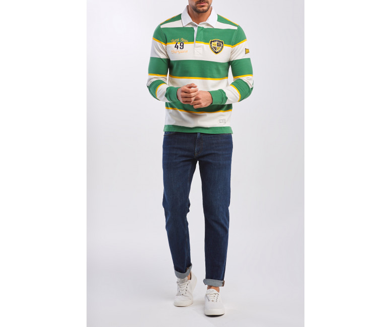 Поло GANT Varsity Heavy Rugger 2025028 Leaf Green