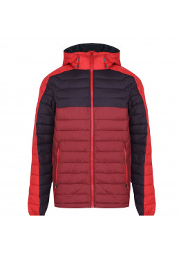 Columbia Powder Lite Hooded Puffer Jacket Mens Red