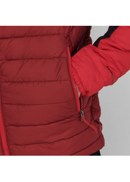Columbia Powder Lite Hooded Puffer Jacket Mens Red