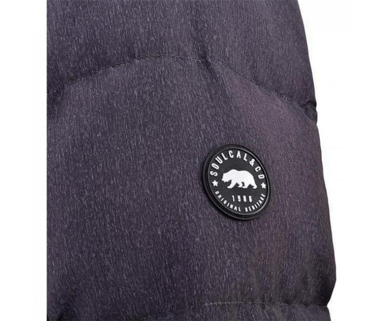 Soul Cal 2 Zip Bubble Jacket Mens