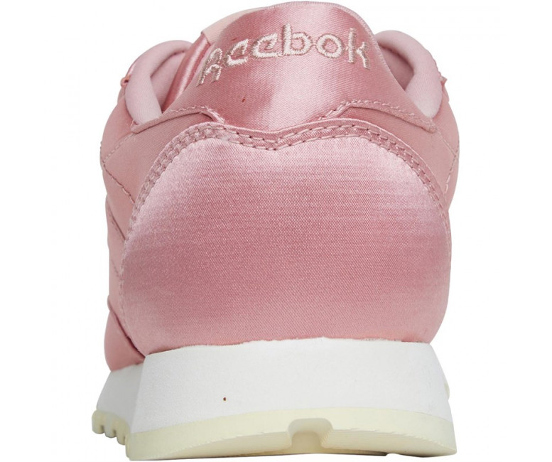 Reebok Classics Womens Leather Satin Trainers Chalk Pink/Classic White