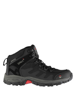 Gelert Softshell Mid Mens Walking Boots Pro Plack
