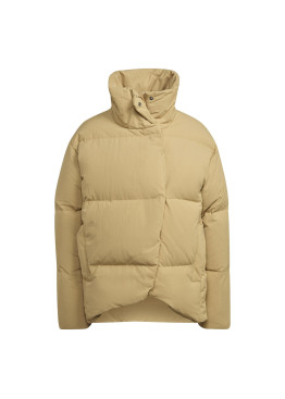 Adidas Big Baffle Down Jacket Womens Golden Beige Short