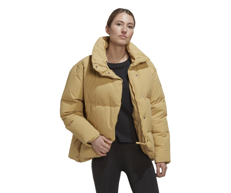 Adidas Big Baffle Down Jacket Womens Golden Beige