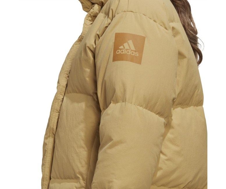 Adidas Big Baffle Down Jacket Womens Golden Beige