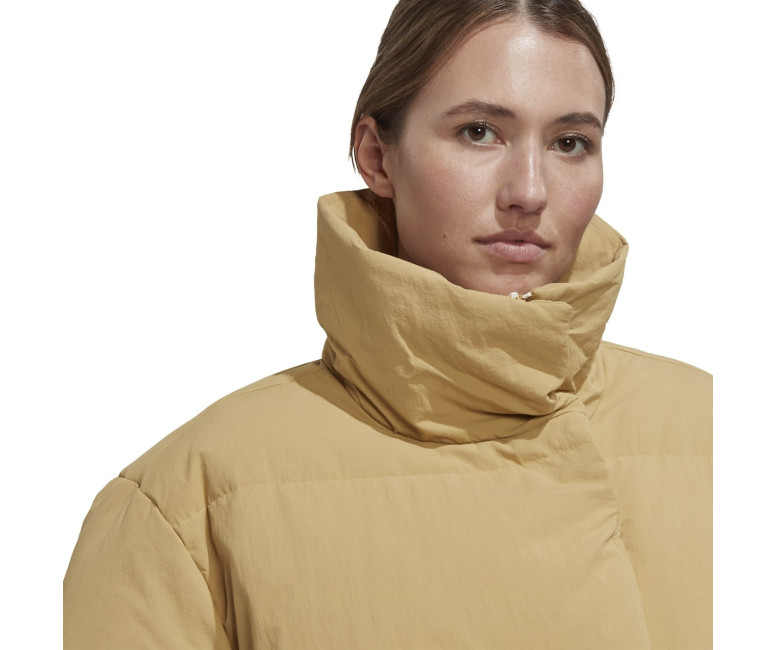Adidas Big Baffle Down Jacket Womens Golden Beige