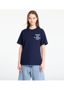 Carhartt WIP Cross Screw T-Shirt Air Force Blue Ledies