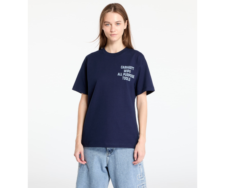 Carhartt WIP Cross Screw T-Shirt Air Force Blue Ledies