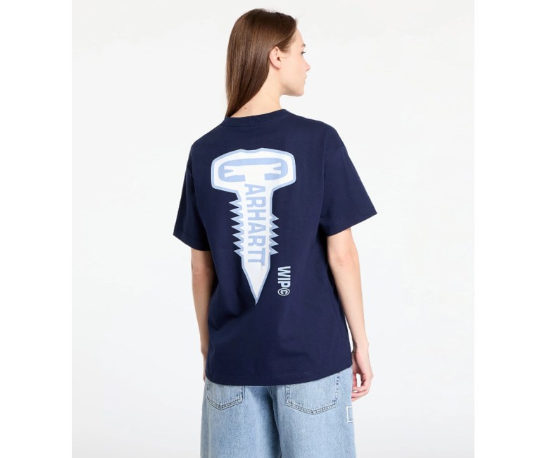Carhartt WIP Cross Screw T-Shirt Air Force Blue Ledies