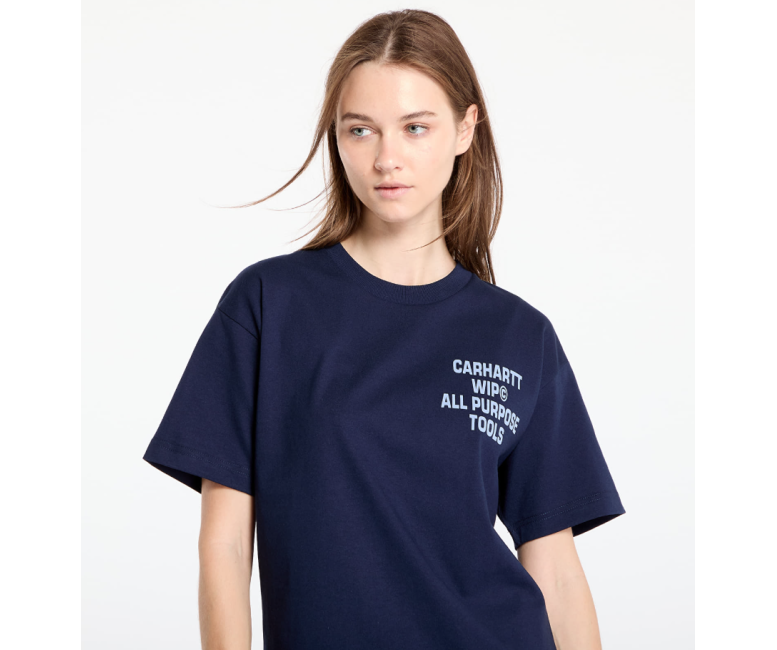 Carhartt WIP Cross Screw T-Shirt Air Force Blue Ledies
