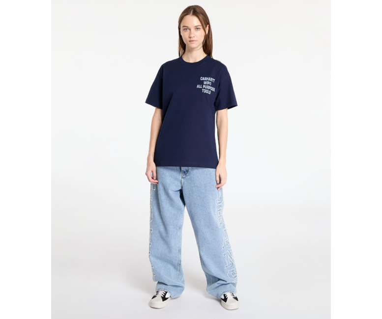 Carhartt WIP Cross Screw T-Shirt Air Force Blue Ledies