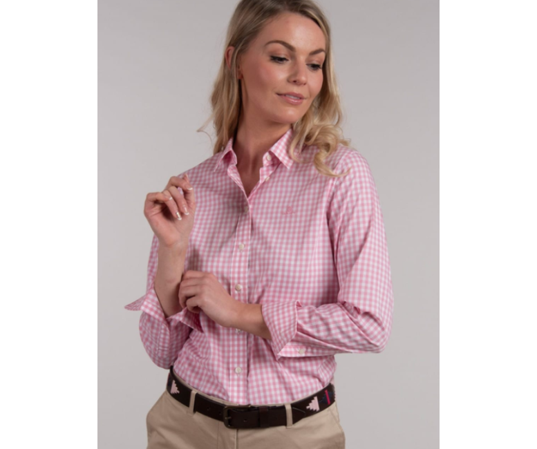 GANT Broadcloth Gingham Shirt Shadow Rose 4300034