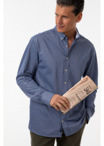 Gant Pique Solid Slim Fit Shirt М0126133 Persian blue 