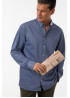Gant Pique Solid Slim Fit Shirt М0126133 Persian blue 