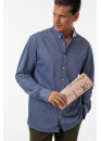 Gant Pique Solid Slim Fit Shirt 3002562 423 Persian blue