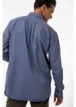 Gant Pique Solid Slim Fit Shirt М0126133 Persian blue 
