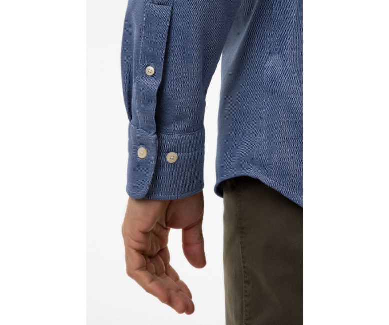 Gant Pique Solid Slim Fit Shirt 3002562 423 Persian blue