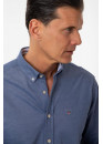 Gant Pique Solid Slim Fit Shirt 3002562 423 Persian blue