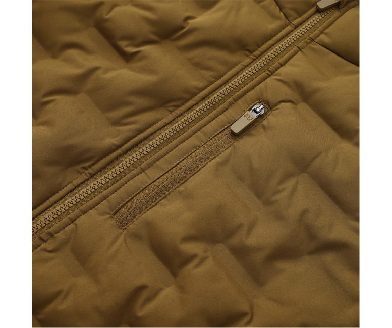 Karrimor Men's Heat-Sealed Hooded Long Sleeve Full Zip Insulated Puffer Jacket Brown