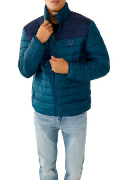 True Religion Horseshoe Puffer Jacket Navy