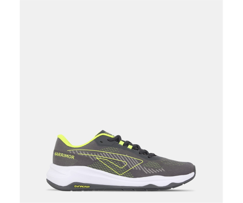 Karrimor Tempo Running Trainers Mens Grey/Lime