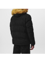 Soul Cal 2 Zip Bubble Jacket Mens Black