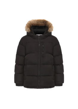 SoulCal Boys 2 Zip Bubble Jacket Junior