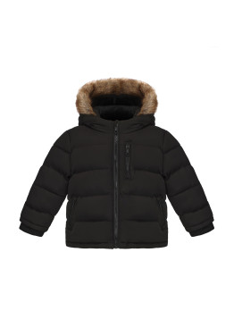 SoulCal Infants 2 Zip Bubble Jacket Black