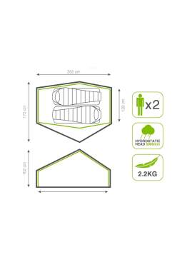 Намет двомісний Karrimor Panther 3 Person Backpacking Tent 