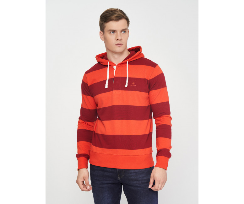 Худі GANT Barstripe Heavy Rugger 2005044 Blood Orange