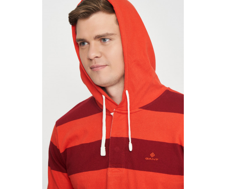 Худі GANT Barstripe Heavy Rugger 2005044 Blood Orange
