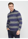 Поло GANT Barstripe Heavy Rugger 2005051 Charcoal Melange