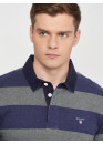 Поло GANT Barstripe Heavy Rugger 2005051 Charcoal Melange
