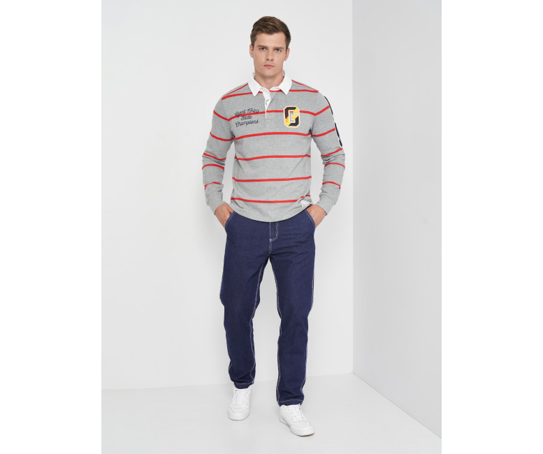 Поло GANT Varsity Heavy Rugger 2025027  Grey Melange