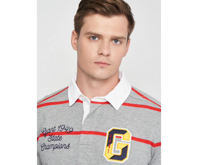 Поло GANT Varsity Heavy Rugger 2025027  Grey Melange