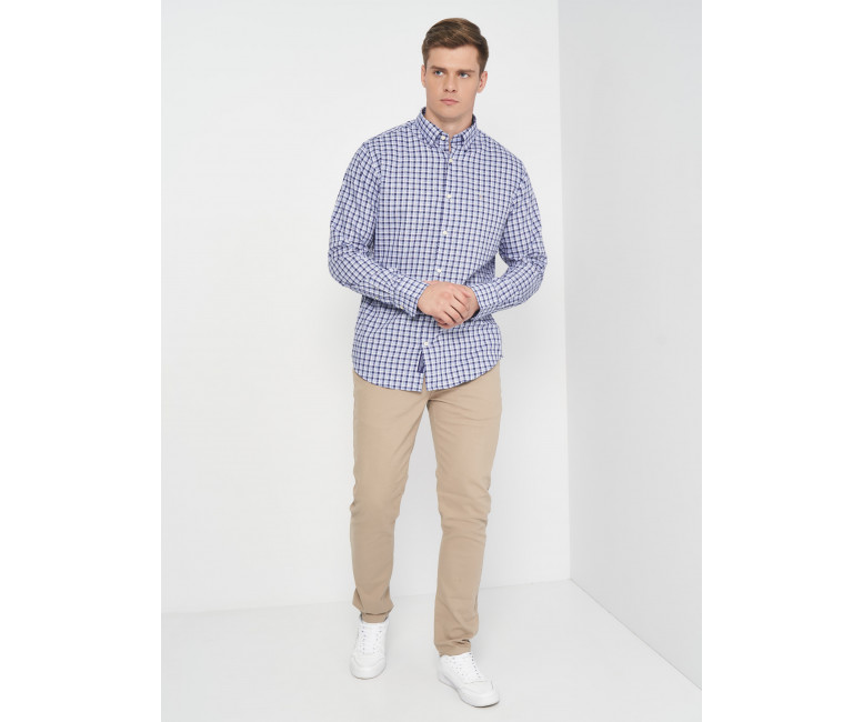 Сорочка GANT Oxford Check Reg 3013330 Winter Sky