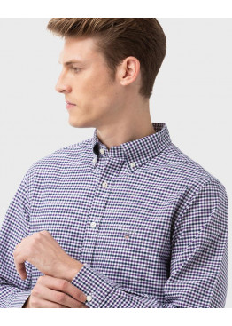 GANT Oxford 3 Col Gingcham 3056500 Muscadine