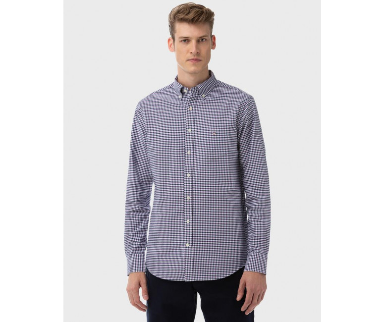 Сорочка GANT Oxford 3 Col Gingcham 3056500 Muscadine