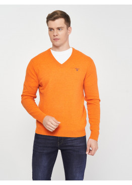 GANT Extrafine Lambswool V-Neck 8010520 Harvest Pumpkin