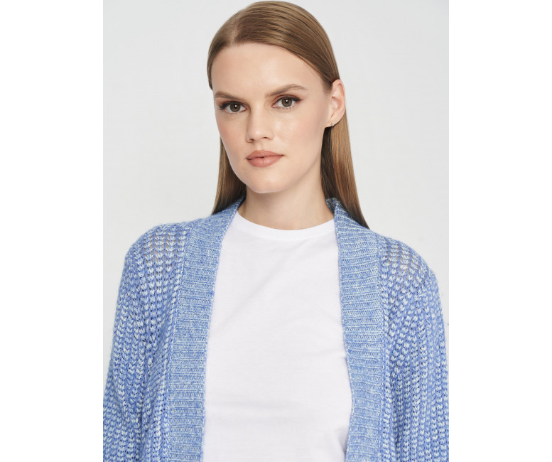 Шерстяний Кардиган GANT Boyfriend 4804100 Mid Blue