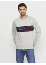 Світшот GANT Archive Stripe C-Neck 2006000 Light Grey Melange