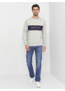 Світшот GANT Archive Stripe C-Neck 2006000 Light Grey Melange