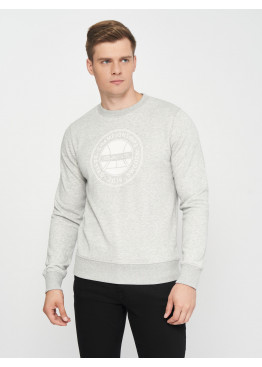 GANT Op1 Bastad C-Neck 2046036 Light Grey Melange