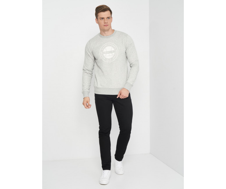 GANT Op1 Bastad C-Neck 2046036 Light Grey Melange