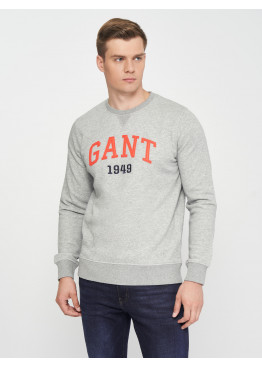 GANT Grafic C-Neck 2046037 Grey Melange