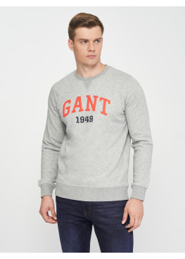 GANT Grafic C-Neck 2046037 Grey Melange
