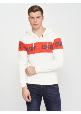 Худі GANT Chest Stripe 2047051 Eggshell