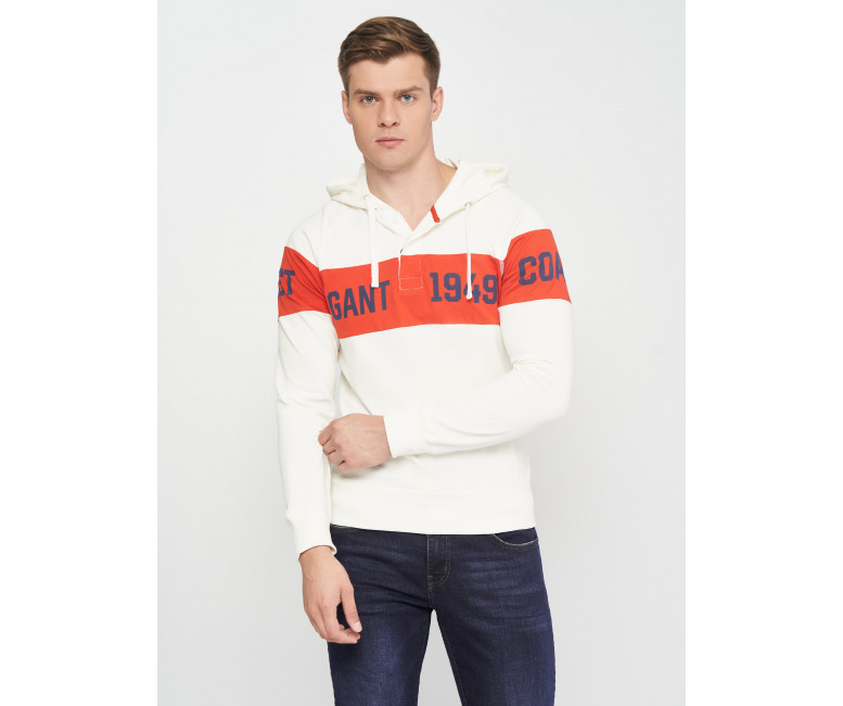 Худі GANT Chest Stripe 2047051 Eggshell