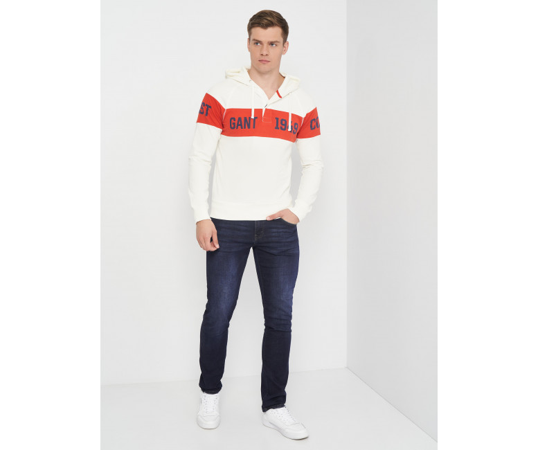 Худі GANT Chest Stripe 2047051 Eggshell